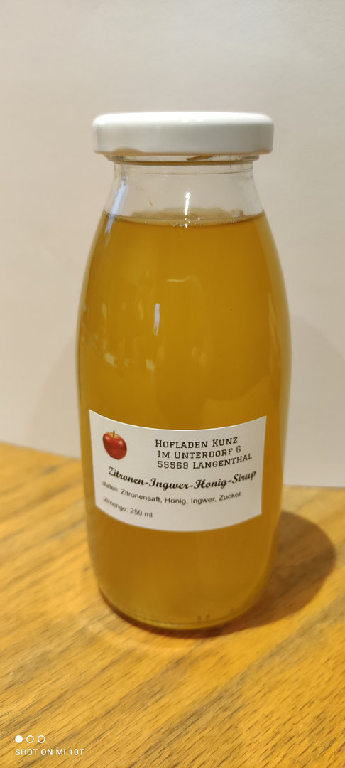 Zitronen-Ingwer-Honig-Sirup